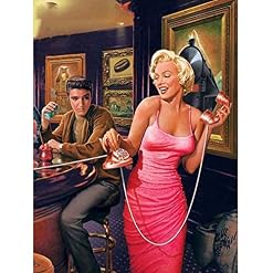 DHAEY 5D DIY Diamant malerei voller Platz/runde Bohrer Elvis Presley und Marilyn Monroe D Diamant Stickerei,30 * 40CM - Les Beatles, Paul McCartney, John Lennon, RIngo Starr, George Harrison