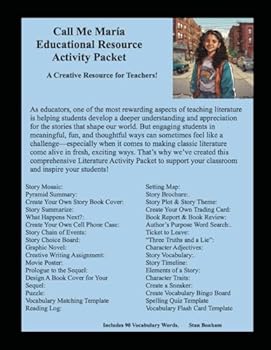 Paperback Call Me María Educational Resource Activity Packet: A Creative Resource for Teachers! Book