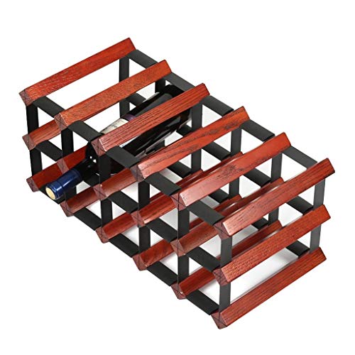Soporte para botellas de vino de roble grande miniatura 1