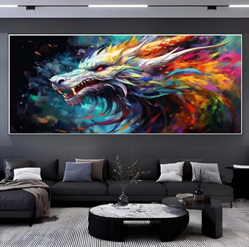 Broderie Diamant Kit Complet dragon animal point de croix moderne 5D