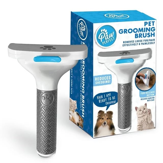 Pet Deshedding Brush for dogs,dog furminatorSelf-Cleaning Deshedding Comb for Dogs and Cats - Effortlessly Remove Shedding Hair with the Click of a Button (B0CVDFD7CQ) Amazon Price History, Amazon Price Tracker