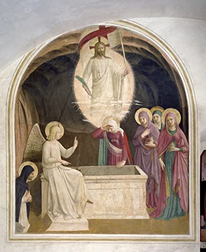 Cuadro cuadro sobre lienzo la Resurrección de Cristo Fra Angelico decoración pared casa 60x90
