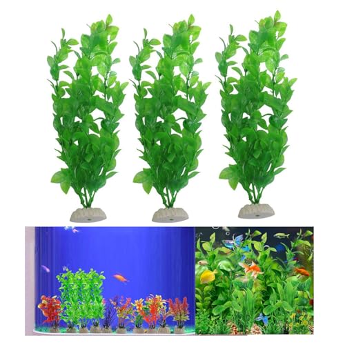 Generisch 3 Stück Aquarium Kunstpflanzen Deko Set, Künstliche Aquarium Pflanzen, Grüne Kunststoffpflanzen, 27 cm Höhe Grüne Dekoration Generisch 3 Stück Aquarium Kunstpflanzen Deko Set, Künstliche Aquarium Pflanzen, Grüne Kunststoffpflanzen, 27 cm Höhe Grüne Dekoration