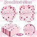 Gerrii 200 Pcs Happy Galentines Day Party Supplies Disposable Dinnerware Set Includes 30 Square 30 Round Themed Plates 140 Napkins for Dinner Party Decoration (Pink, Galentines)