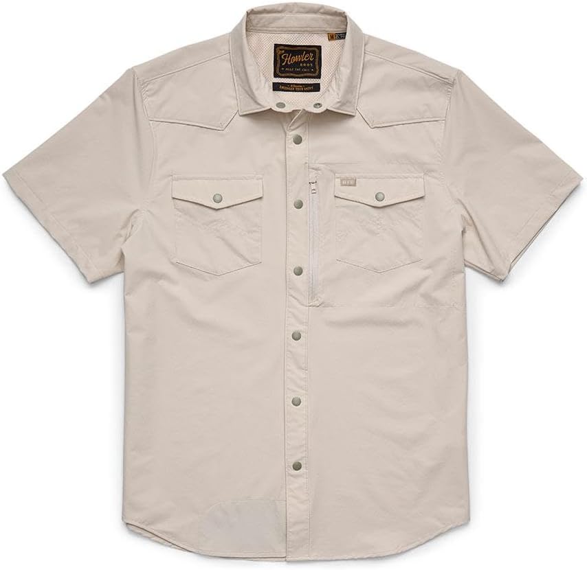 Howler Bros Men's Emerger Tech Shirt, Chalk