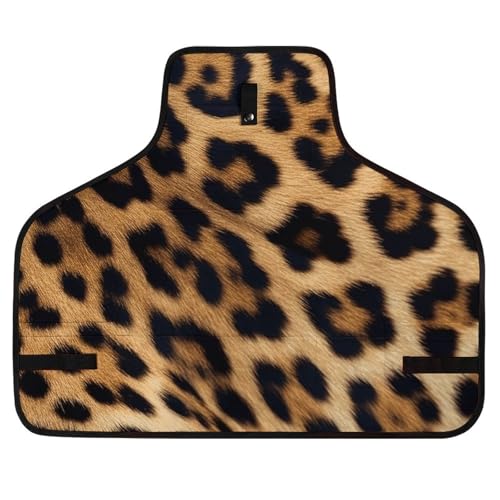 Delantal para trabajo con estampado de leopardo y 8 bolsillos miniatura 1