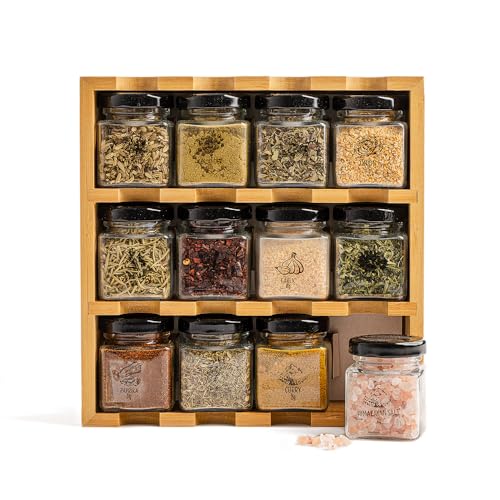 TILZ GEAR 12 Jar Wooden Spice Rack