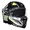 Royal Enfield Cross Air FF Hunter RP Full Face Helmet | Certification: ISI | Shock Absorption: High Density EPS liner | High Impact ABS Outer Shell | BLACK M