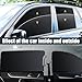 ZATOOTO Car Window Shades 4 Pack Car Privacy Curtains Full Blackout Car Window Cover for Privacy Magnetic Side Window Sun Shade Universal for Most Cars Cool Down Your Car Great for Travel Camp Privacy