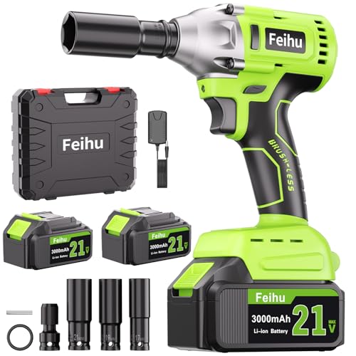 Feihu インパクトレンチ 電動 充電式 18V：320N·m高トルク...