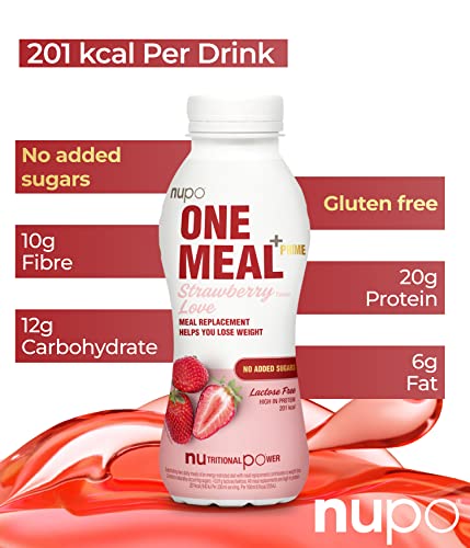NUPO One Meal +Prime Strawberry Love – Ready-to-Drink Shake - Tasty Meal Replacement Shake with 24 Vitamins and Minerals - High in Protein - No Added Sugar - 12 x 330ml - Image 4