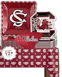 South Carolina Party Decor Gamecocks Plates Napkins Tablecloth 37 Pc