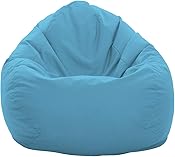pouf poire bleu clair
