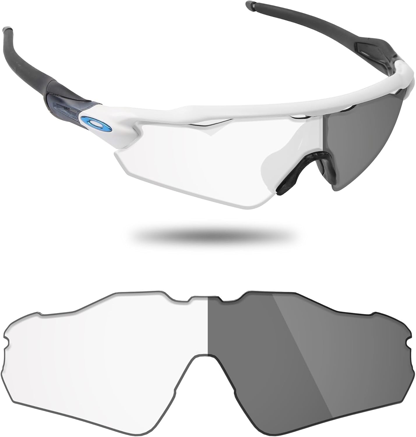 Fiskr Polarized Lens Replacement Compatible with Oakley Radar EV Pitch OO9211 Sunglass, Impact Resistant & Perfect Fit