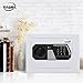 Tenamic Safe Box 0.23 Cubic Feet Electronic Digital Security Box, Keypad Lock Box Cabinet Safes, Solid Alloy Steel Office Hotel Home Safe, HB17 White