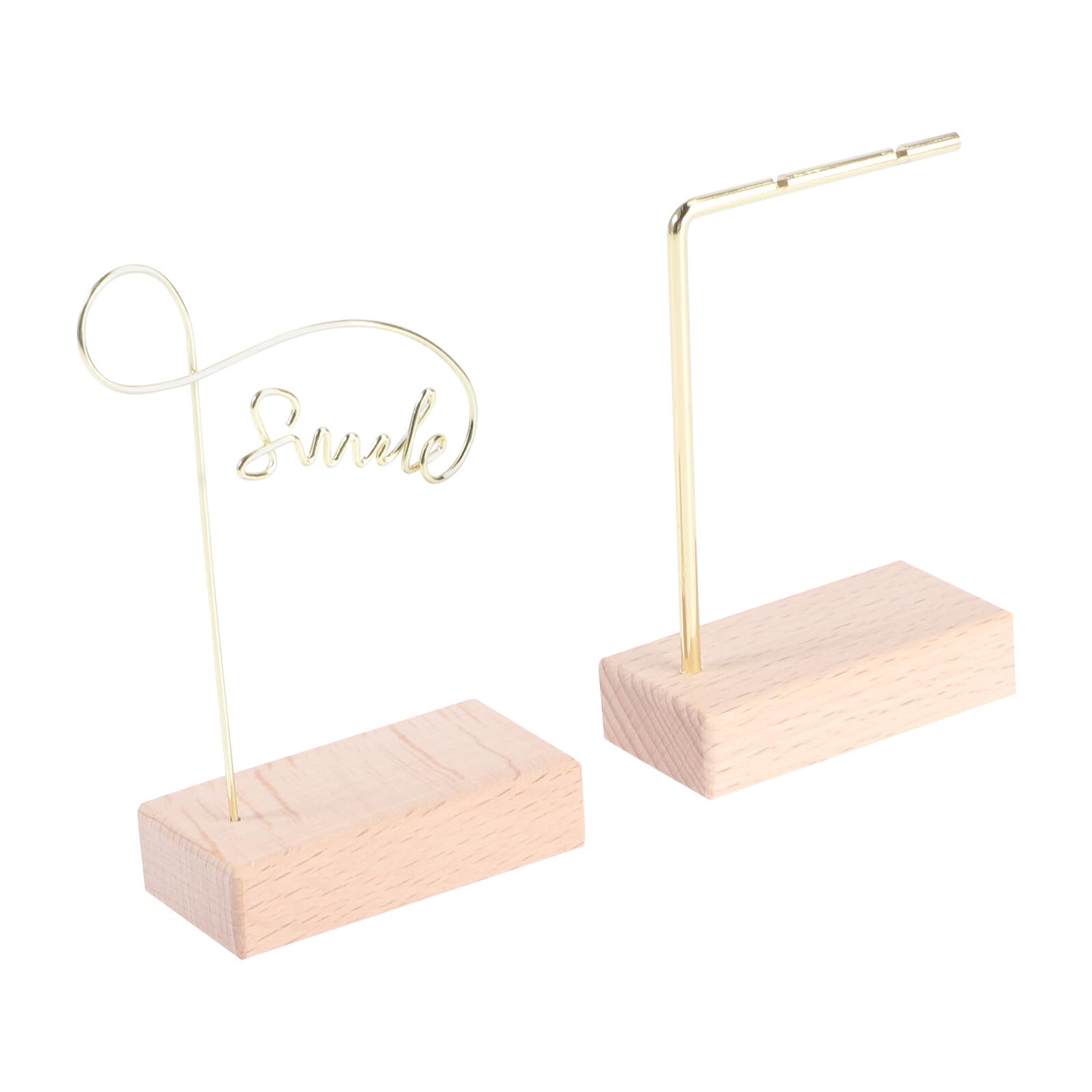 YSGDVMAJN Tofficu 2pcs Wooden Jewelry Display Rack Earring Organizer Stand Creative Storage Shelf for Showing and Displaying in Home Or Retail Use