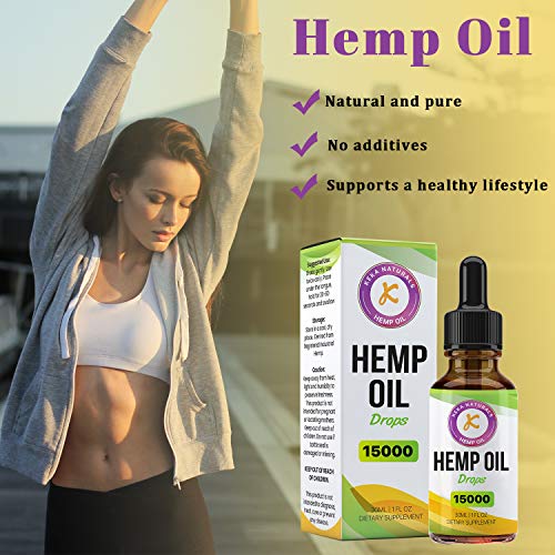 Hemp Oil Drops Dietary Supplement | 15000mg | High Strength | Made in UK | GMP Standard | No Artificial Flavours | GMO Free | Vegan & Vegetarian | 30ml - Image 6