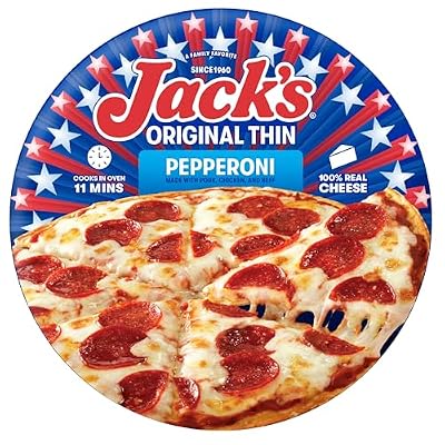 Jack's Pepperoni Original Thin Crust Frozen Pizza, 14.3 oz