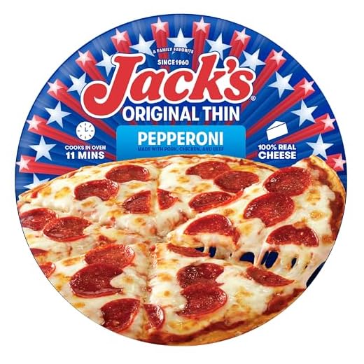 Jack's Pepperoni Original Thin Crust Frozen Pizza, 14.3 oz