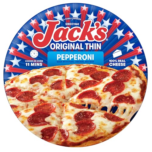 Jack's Original Thin Crust Pepperoni Frozen Pizza, 14.3 oz