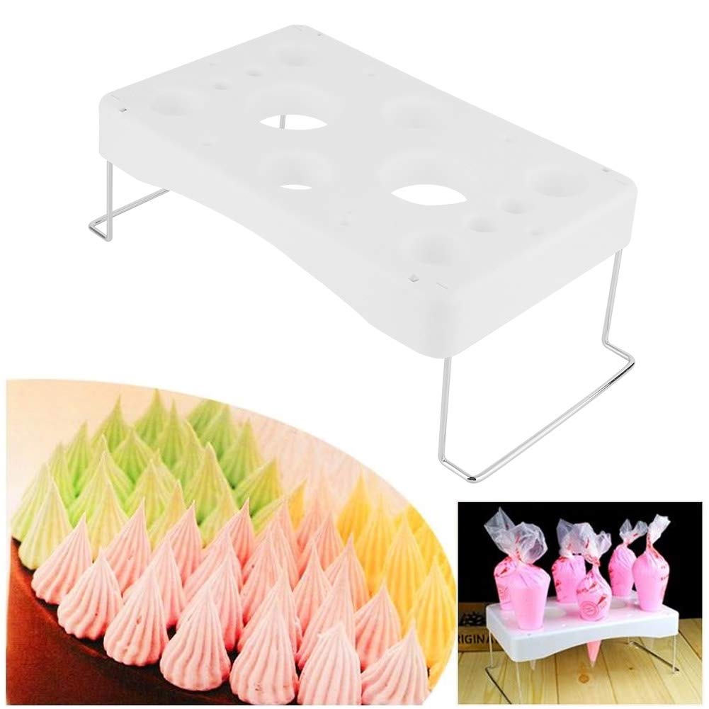 Lixstyea Spritzbeutelständer Faltbar - Backzubehör Für Torten & Deko