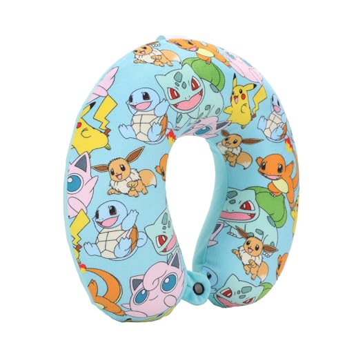 Image of Bioworld Pokemon Pikachu 2-Piece Eye Mask & Neck Pillow Travel Set