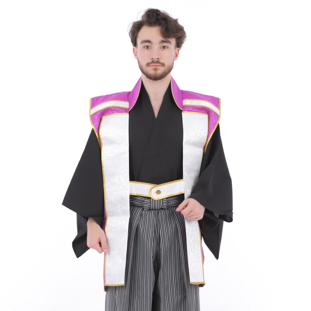 陣羽織　赤紫色　演舞・コスプレなどに