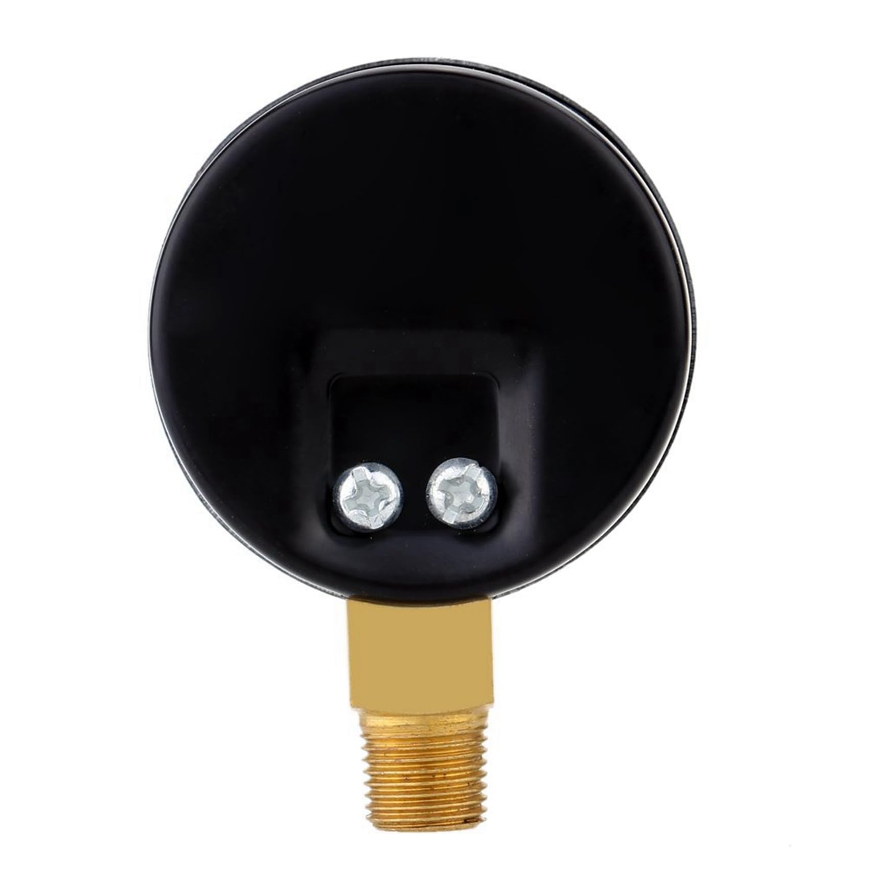 Manómetro de presión (6 Unidades, 0-30 PSI, 0-2 Bar), minicompresor, manómetro hidráulico de Doble Escala, Color Negro
