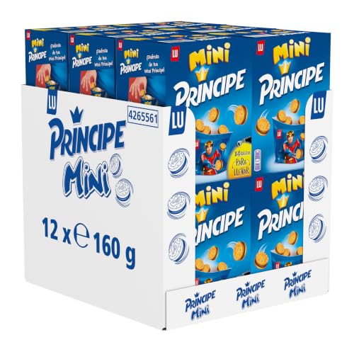 Príncipe Mini Galletas Sándwich Rellenas de Chocolate Pack 12x160g