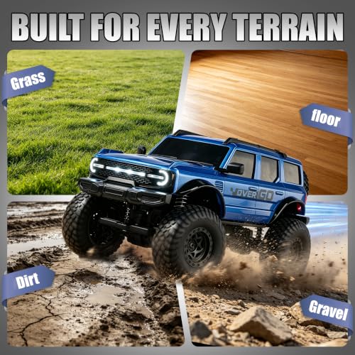 PLAYFLEA RC Rock Crawler with Dual Batteries