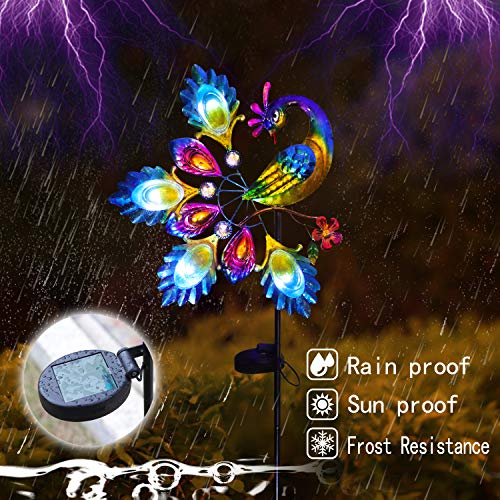 Amwgimi Garden Solar Lights Pathway Outdoor,Peacock Garden Stake Metal Lights Decorative Yard Art Waterproof Led Garden Lights,For Patio Yard Walkway Pathway Lawn Decoration #TOP4