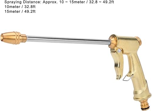 Miniatura 2 de Pistola de agua de alta presión para coche, pistola de agua de lavado portátil, rociador de limpieza para el hogar para regar flores lavar el piso y
