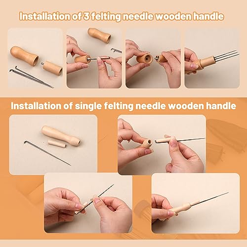 Image of 82PCS Needle Felting Tools, Needle Felting Needles, 4 Sizes Felting Needles with Needle Bottle Felting Tool Holders, Complete Needle Felting Supplies for Beginner Professional (Pack of 2)