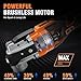 Alloyman 20V Cordless Brushless Oscillating Tool, 19000OPM, 3° Oscillating Angle MultiTool, 6 Variable Speed, Quick Change, LED, 2000mAh Battery, 24 Pcs Multitool Saw for Cutting/Grinding/Sanding