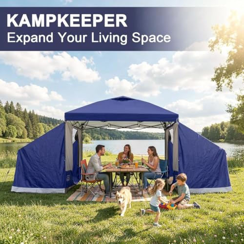Image of KAMPKEEPER Side Tent,1 /2 Person Camping Tent for 10' x 10' Pop Up Canopy