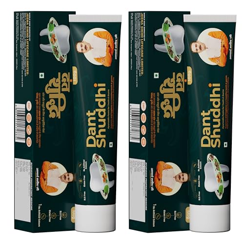 Image of Jeena Sikho Dant Shuddhi Paste for Teeth & Gums| Strengthens Teeth, Tightens Gums, Removes Plaque | For Whole Mouth Care | Powerful Blend of Ayurvedic Herbs,100gm, Pack of 2