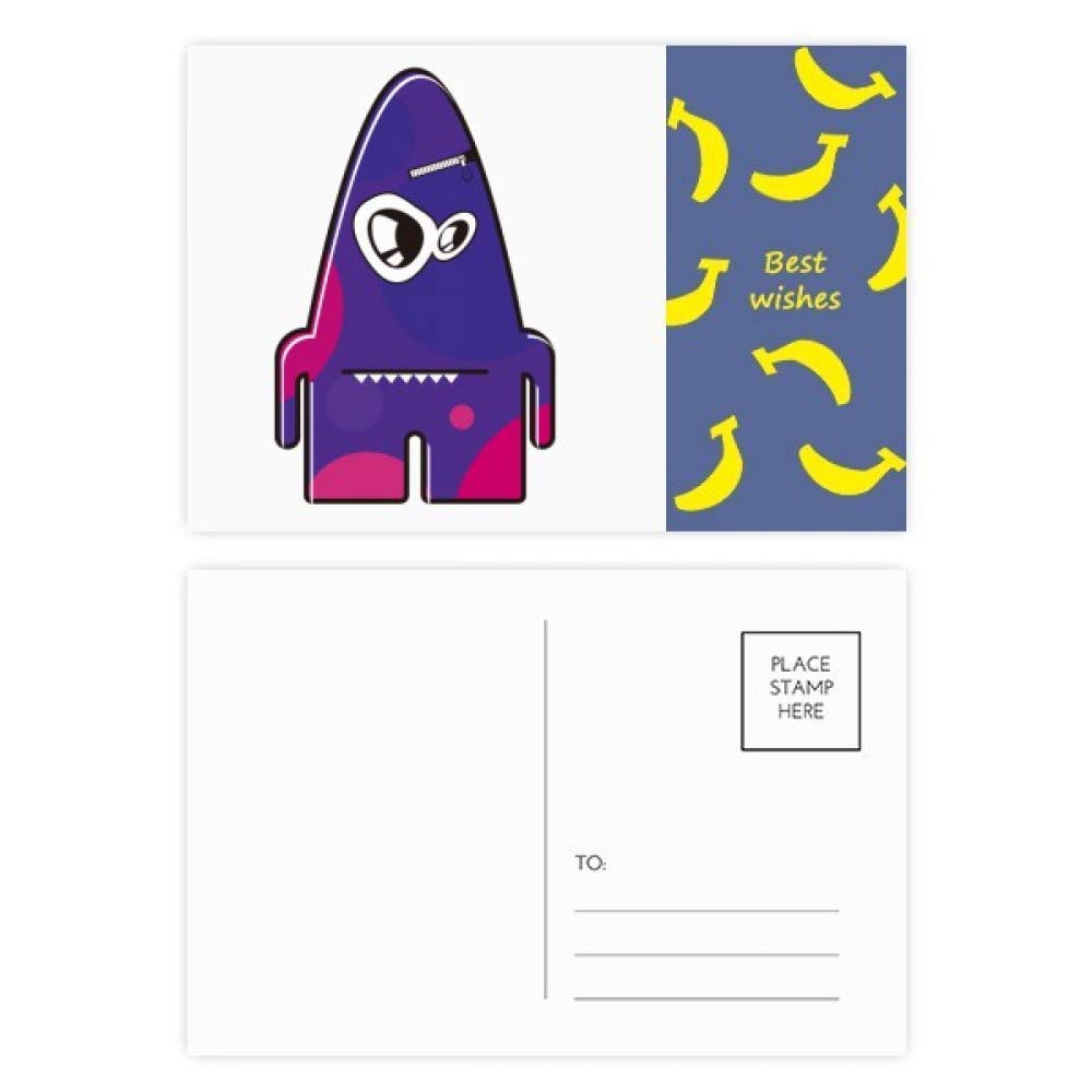 Carte postale Merci Alien Monstre pourpre 20pcs DIYthinker multicolore - 4