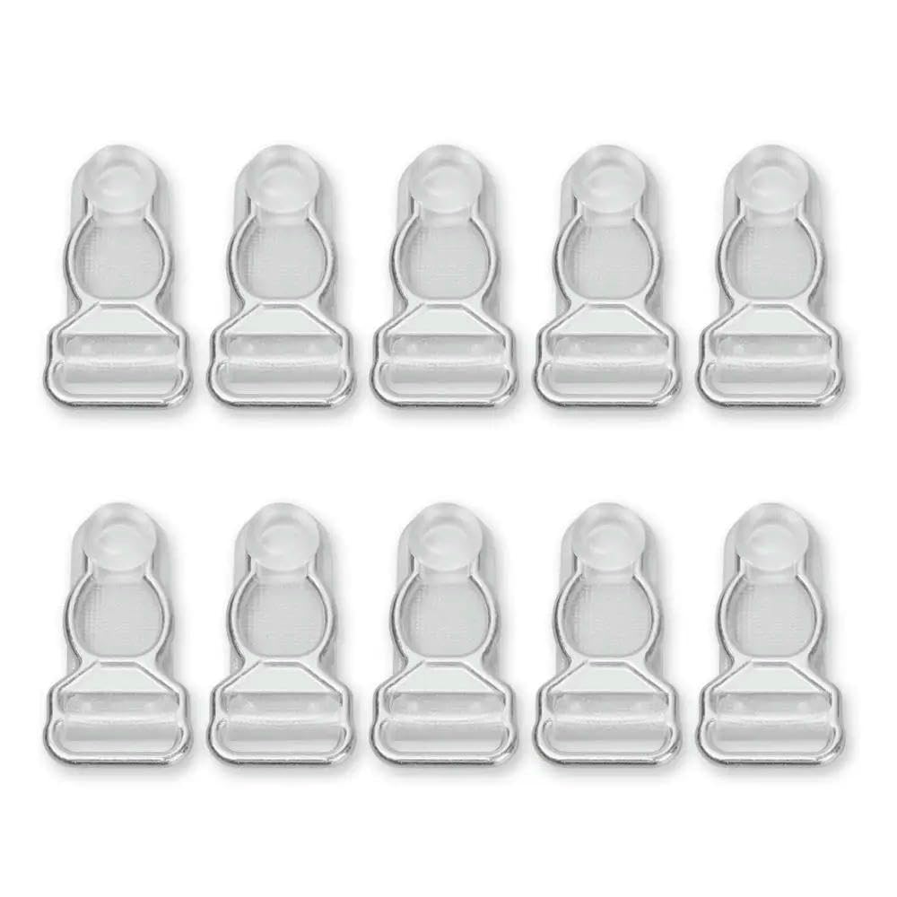 Guozhan 3 10Pcs Plastic Adjusting Buckle Corset Leg Garter Suspender Ends Buckles Belt Clip Hooks Alloy Sock Clips Hosiery Stocking Grips