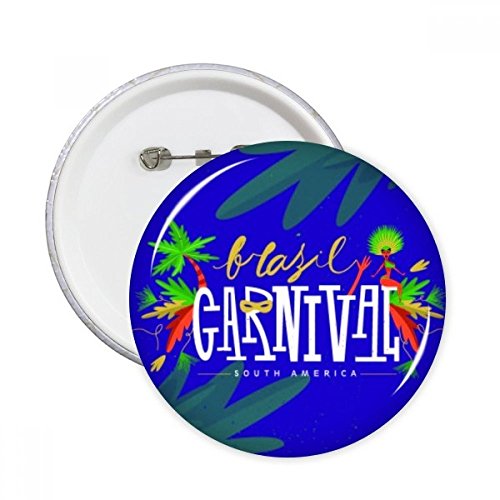 Badge Hula Masque Amérique du Sud idée cadeau originale pour amateurs de Carnaval
