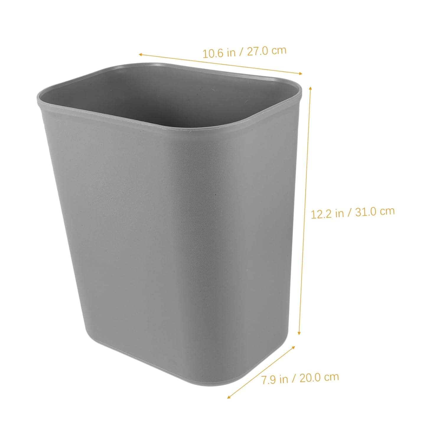 Small Office Trash Can 15l Garbage Container Bin Kitchen Wastebasket Bin Lid