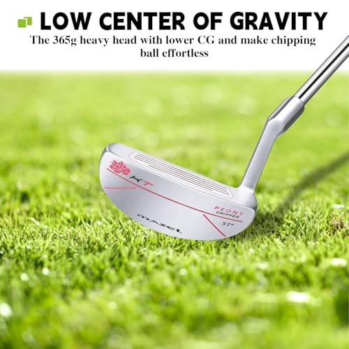 MAZEL Chipper Golf Club Pitching Wedge for Men & Women,37 Degree,Improve Short Game,Right Hand (Silver) - Thumbnail 3