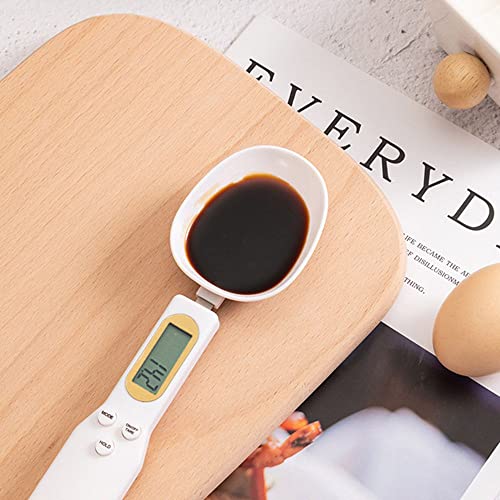 Homesogood Digital Electronic Scale Portable Weight Measuring Spoon Lcd Display Weight Scale Mini Kitchen Tool(White) #TOP1