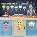 54 Pieces Colorful Hot Air Balloon Cutouts Hot Air Balloon Name Tags Labels Accents for Classroom Decor Bulletin Board School Playroom Baby Nursery Kids Bedroom Studio
