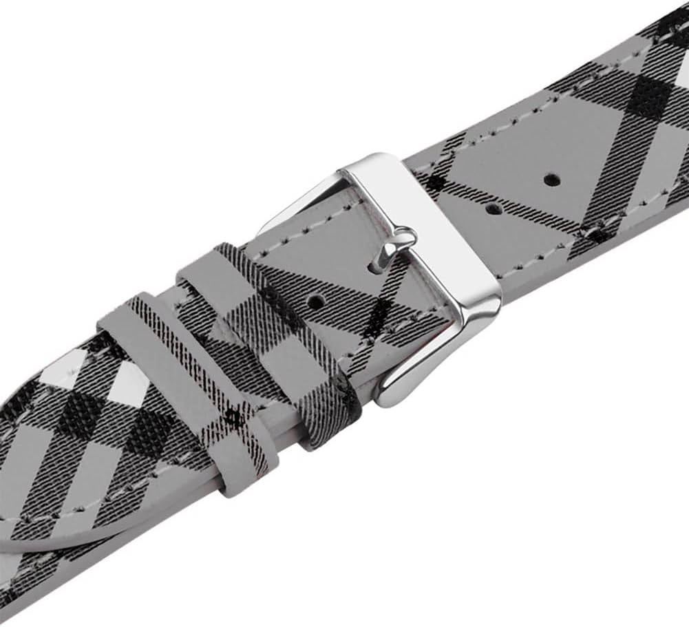 Classic Plaid Bands Compatible with Apple Watch Band 49mm 46mm 45mm 44mm 42mm 41mm 40mm 38mm, Checkered Design PU Leather Bracelet Strap for iWatch Series 10/9/8/7/6/5/4/3/2/1 Ultra SE - Image 4