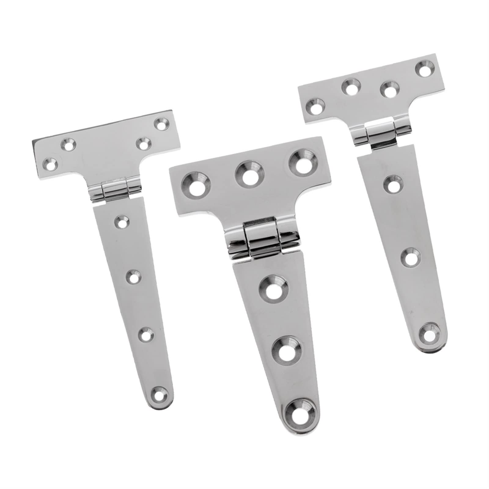 3 cerniere a T in acciaio inox 316 for impieghi gravosi, finestre, recinzioni, cancelli da giardino, capannoni e cerniere for porte esterne