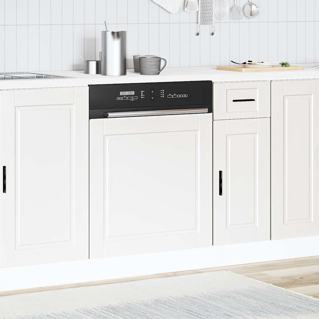 vidaXL Panneau de Lave-Vaisselle Porto Blanc 60x1,5x67 cm