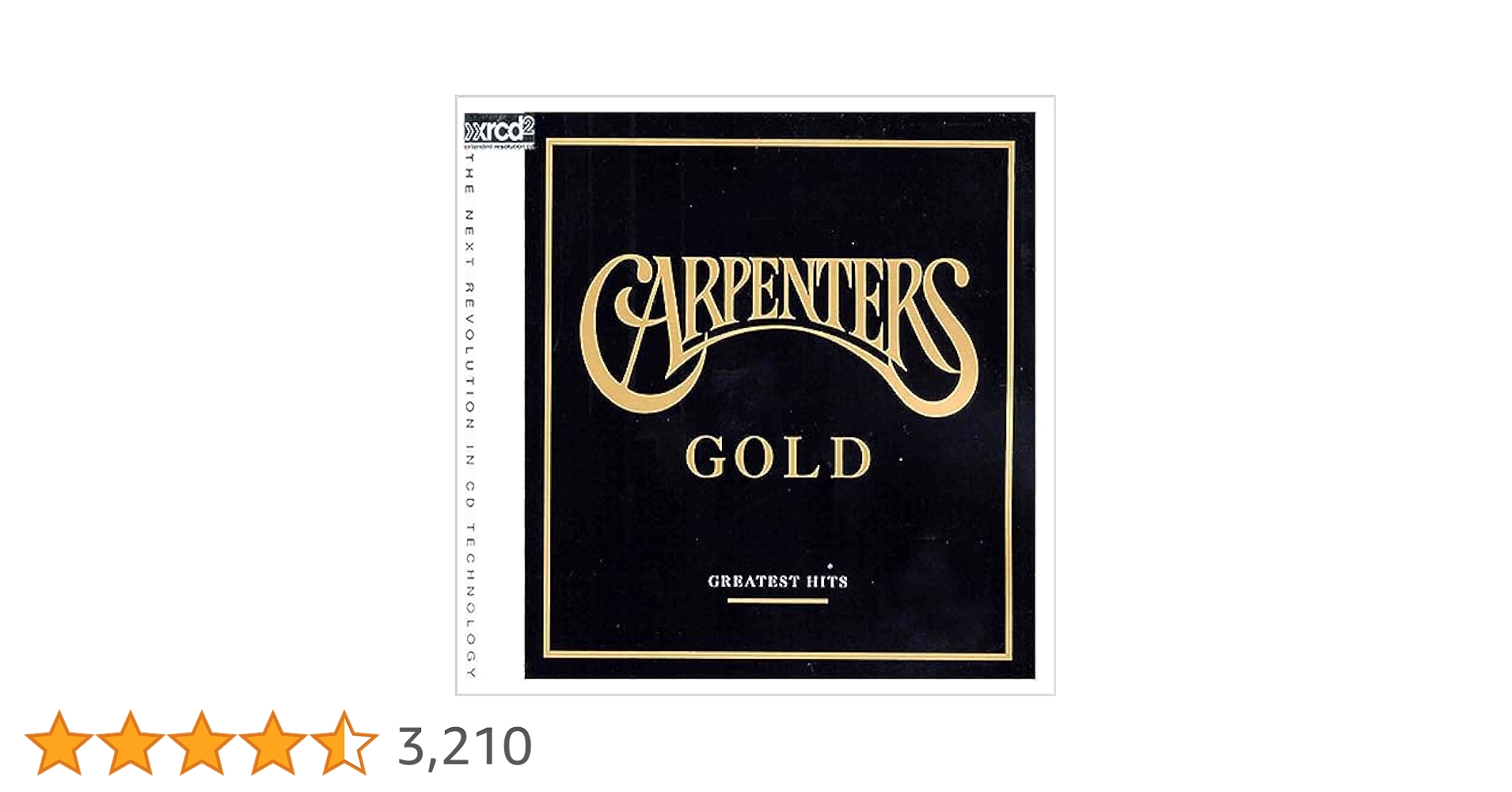 カーペンターズ/ゴールド CARPENTERS/GOLD 超高音質 K2HD盤 カーペンターズ/ゴールド CARPENTERS/GOLD 超高音質 K2HD盤