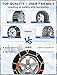 Auto Tightening Snow Chains 2025 - Alloy Steel Tire Chains for SUVs, Trucks & Family Vehicles, Set of 2, fit for Tires 235 245 255 265 275 285 and Perfect for Snow, Mud & Rugged Terrains, 0232605