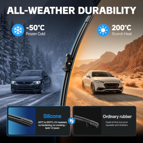 JARHOT Silicone Wiper Blades, Windshield Wipers for Honda CRV 2023-2025 by JARHOT - Used condition - Image 3
