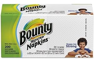 Bounty Paper Napkins: 200 Count for Everyday Clean-Ups